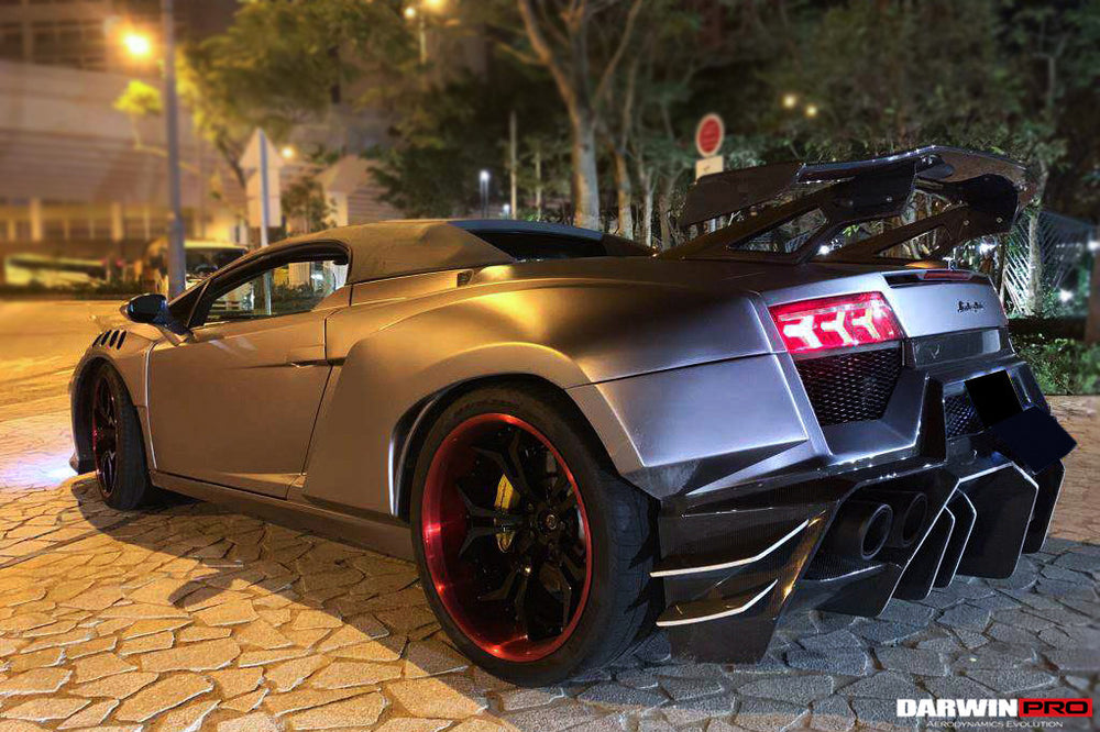 2004-2008 Lamborghini Gallardo IRON Style Rear Bumper - DarwinPRO Aerodynamics