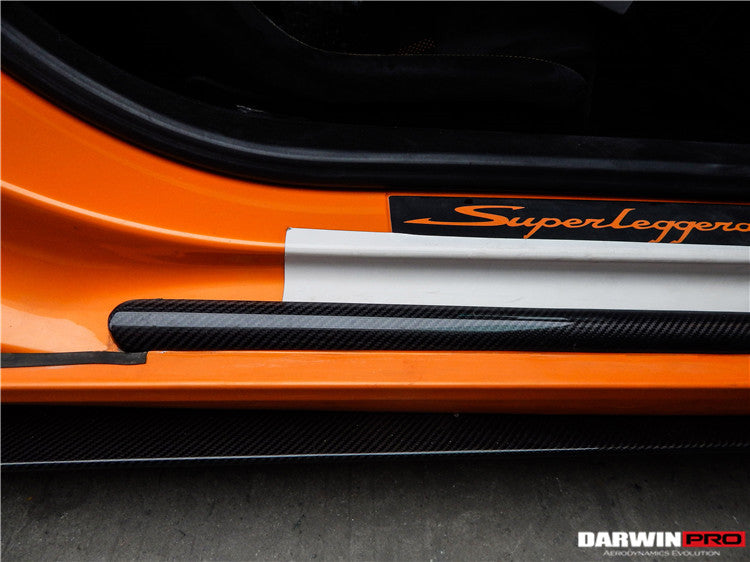 2004-2008 Lamborghini Gallardo Carbon Fiber Door Sills Steps Cover - DarwinPRO Aerodynamics