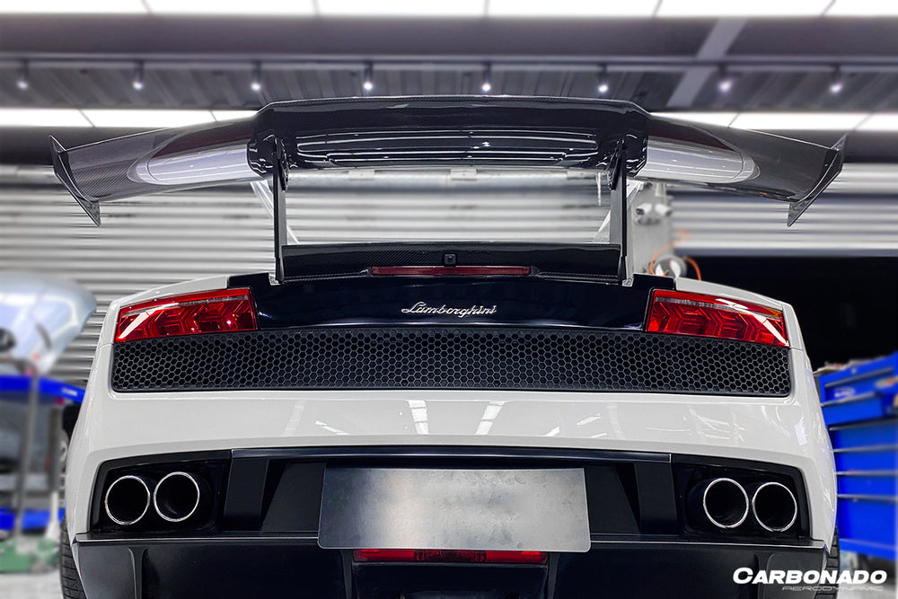 2004-2014 Lamborghini Gallardo STO Style Carbon Fiber Trunk Spoiler Wing