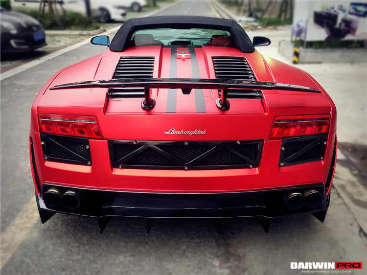 DarwinpPRO 2004-2014 Lamborghini Gallardo LP570 Style Trunk Spoiler Wing - DarwinPRO Aerodynamics