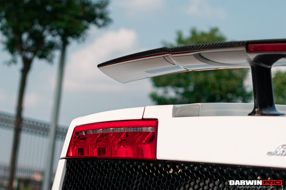DarwinpPRO 2004-2014 Lamborghini Gallardo LP570 Style Trunk Spoiler Wing - DarwinPRO Aerodynamics