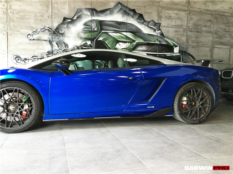 2004-2014 Lamborghini Gallardo BKSS Style Side Skirts - DarwinPRO Aerodynamics