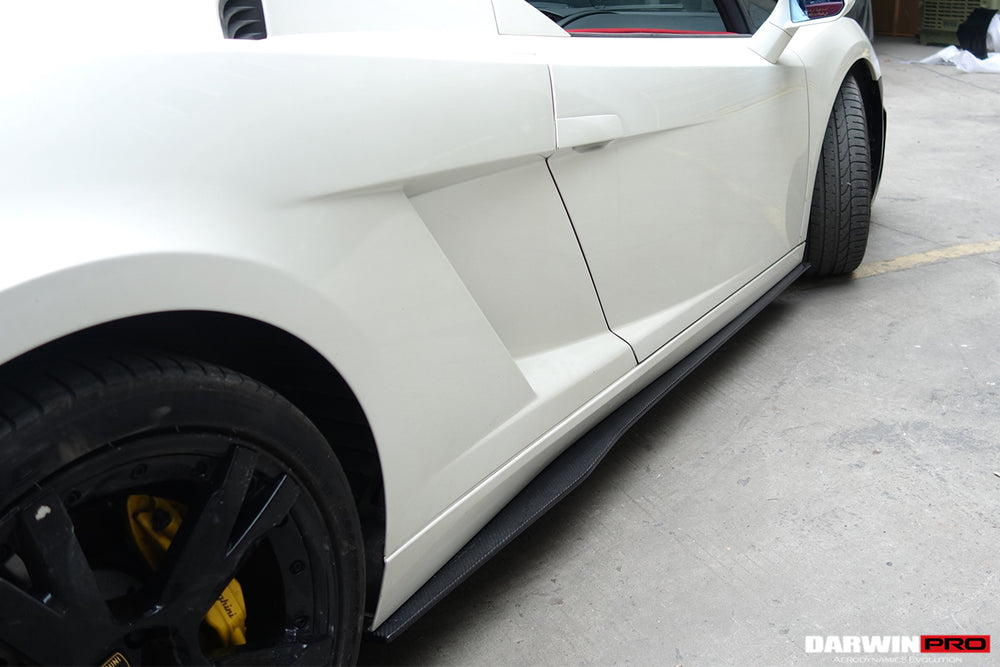 2004-2014 Lamborghini Gallardo LP570 Style Side Skirts - DarwinPRO Aerodynamics
