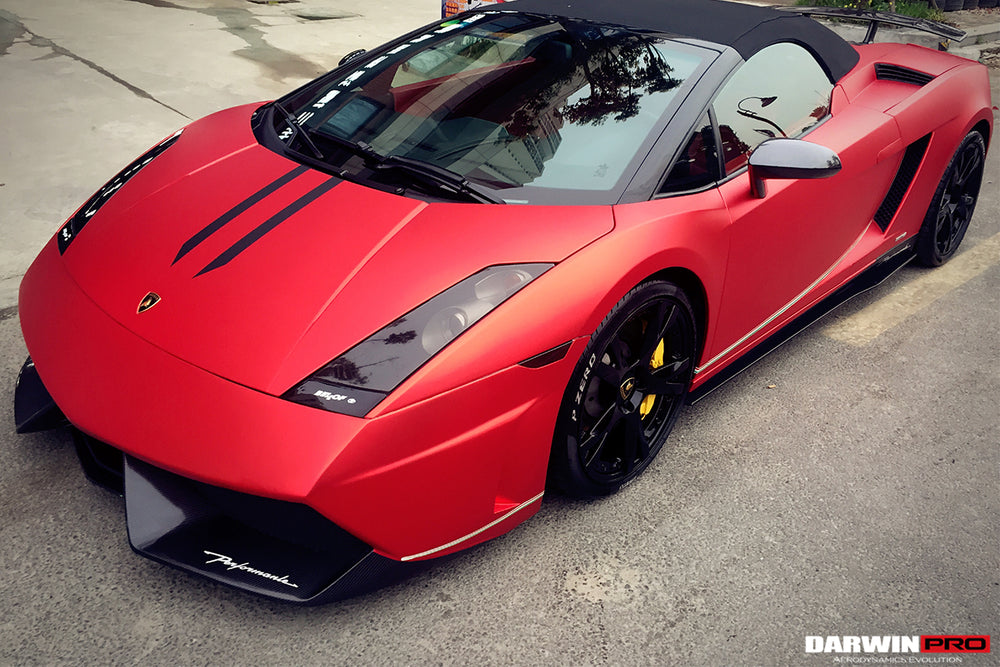 2004-2014 Lamborghini Gallardo LP570 Style Side Skirts - DarwinPRO Aerodynamics