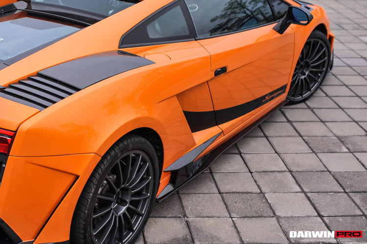 2004-2014 Lamborghini Gallardo LP570 Style Side Skirts - DarwinPRO Aerodynamics