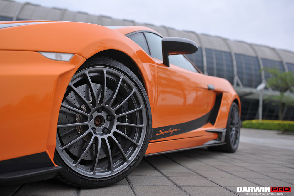 2004-2014 Lamborghini Gallardo LP570 Style Side Skirts - DarwinPRO Aerodynamics
