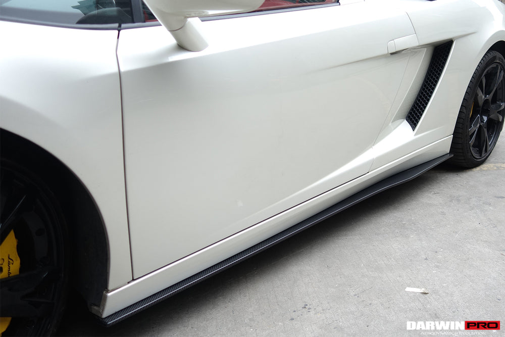2004-2014 Lamborghini Gallardo LP570 Style Side Skirts - DarwinPRO Aerodynamics