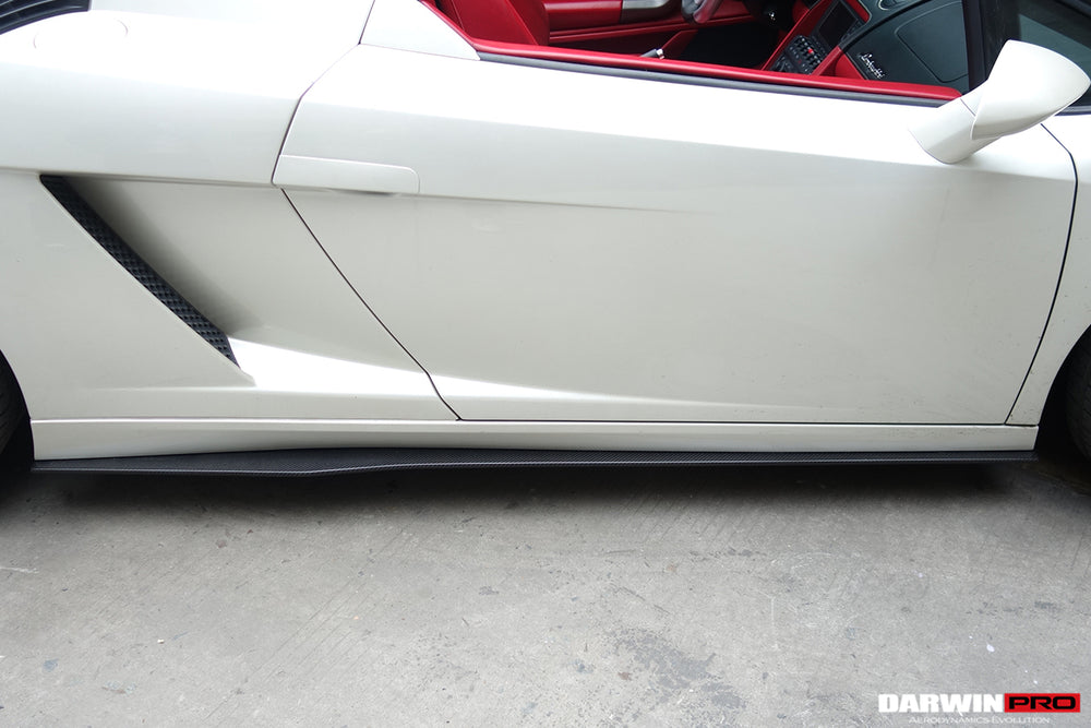 2004-2014 Lamborghini Gallardo LP570 Style Side Skirts - DarwinPRO Aerodynamics