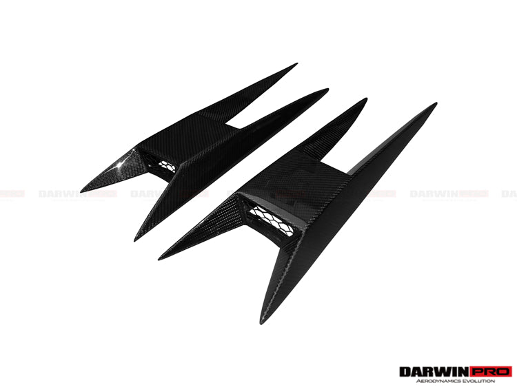 2004-2014 Lamborghini Gallardo BKSS Style Side Skirts Caps - DarwinPRO Aerodynamics