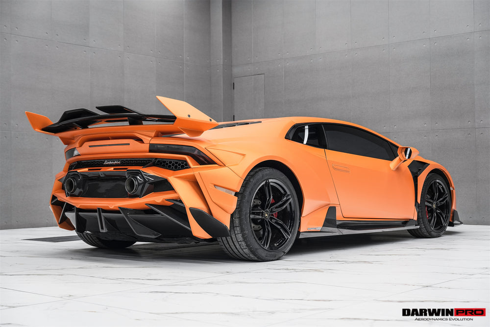 DarwinPRO 2019-2025 Lamborghini Huracan EVO & Tecnica BKSSII Style Rear Bumper - DarwinPRO Aerodynamics