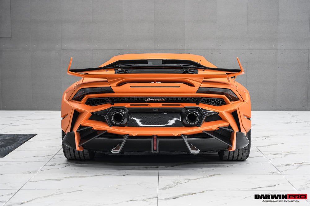 DarwinPRO 2019-2025 Lamborghini Huracan EVO & Tecnica BKSSII Style Rear Bumper - DarwinPRO Aerodynamics