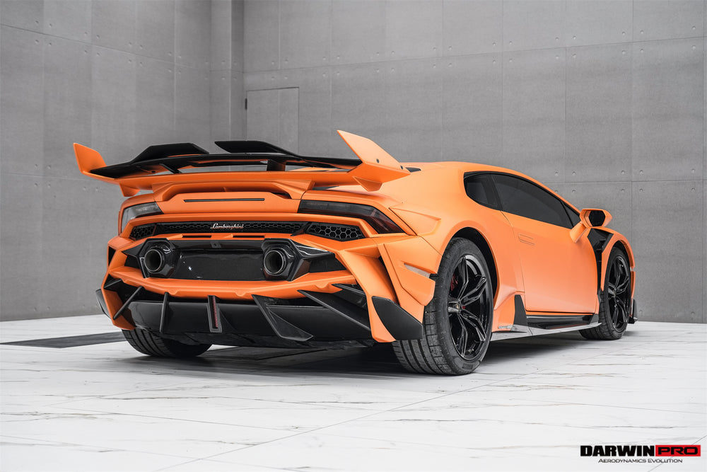 DarwinPRO 2019-2025 Lamborghini Huracan EVO & Tecnica BKSSII Style Rear Bumper - DarwinPRO Aerodynamics