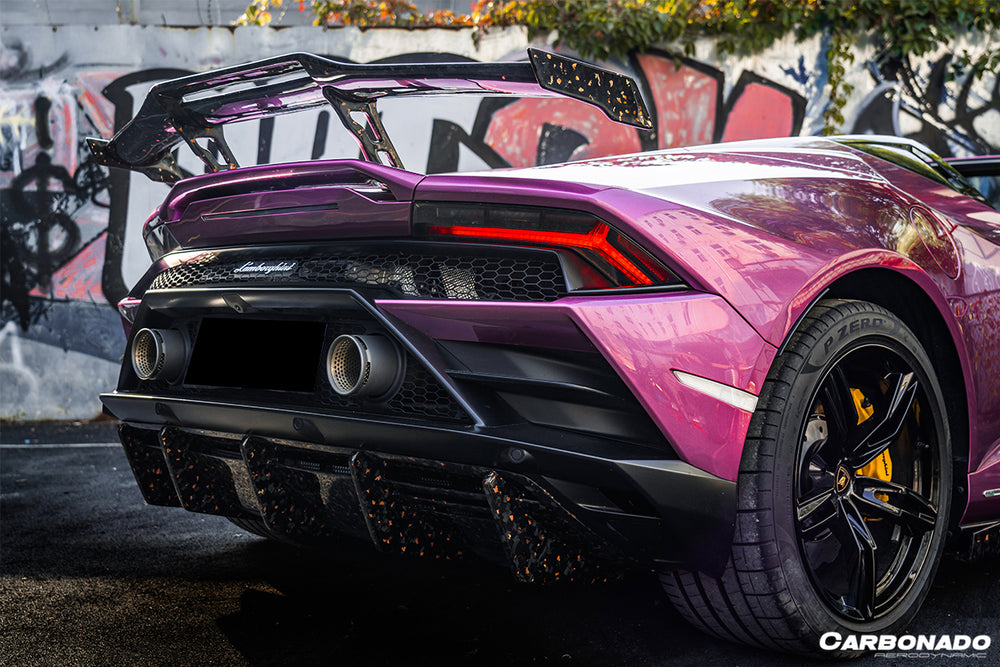 Difusor trasero de carbono seco estilo OD para Lamborghini Huracan EVO 2019-2023