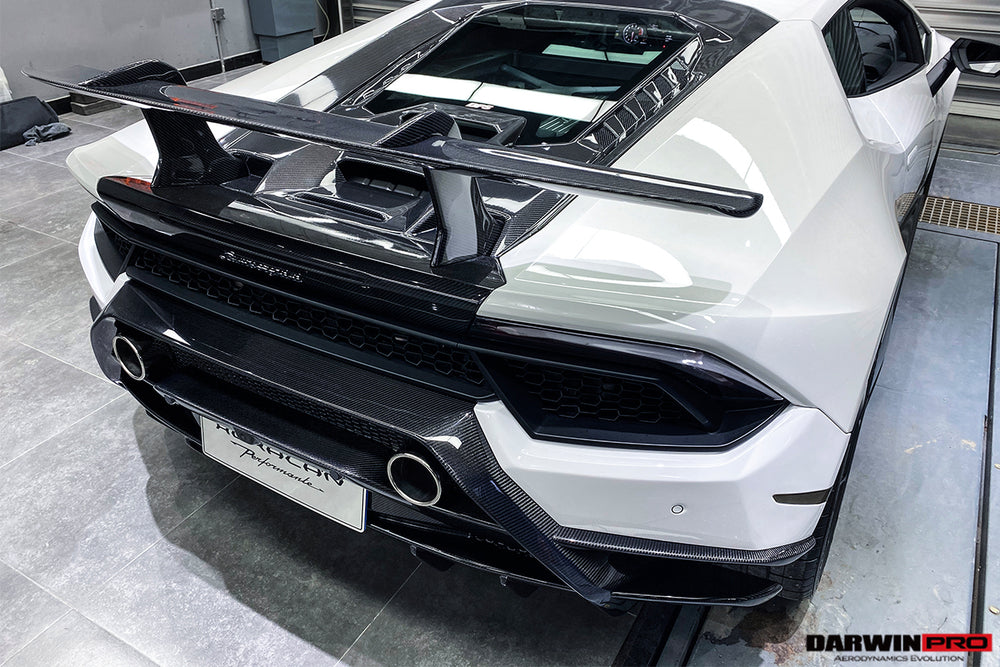 Parachoques trasero parcialmente de carbono estilo Performante Lamborghini Huracan LP610/LP580 2015-2020