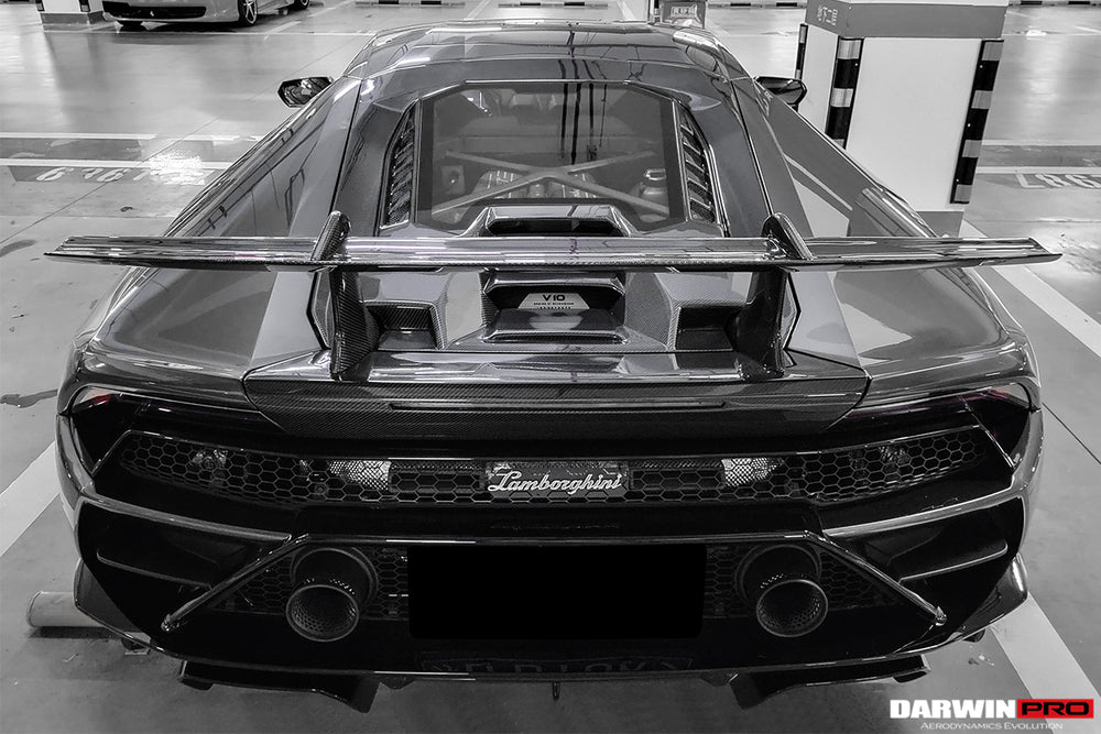 Alerón y capó de fibra de carbono estilo Performance Coupe Lamborghini Huracan LP610, LP580 y EVO 2015-2023