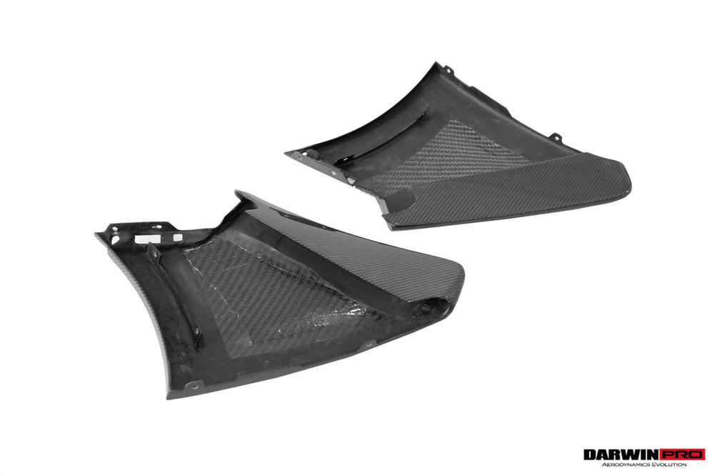 DarwinPRO 2018-2021 McLaren 600lt Carbon Fiber Front Bumper Side Splitter