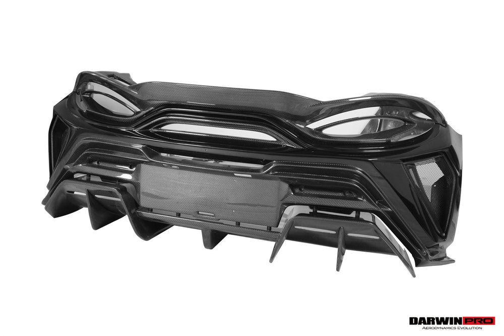 DarwinPRO 2018-2021 McLaren 600lt BKSS Style Partial Carbon Fiber Rear Bumper