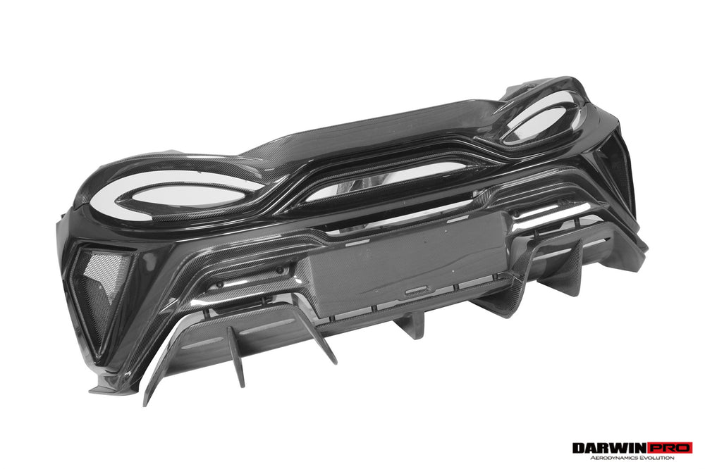 Parachoques trasero de fibra de carbono parcial estilo BKSS McLaren 600lt 2018-2021