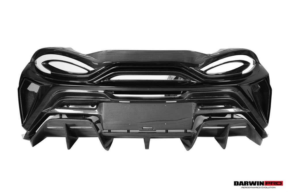 DarwinPRO 2018-2021 McLaren 600lt BKSS Style Partial Carbon Fiber Rear Bumper