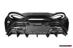  DarwinPRO 2018-2021 McLaren 600lt BKSS Style Partial Carbon Fiber Rear Bumper 