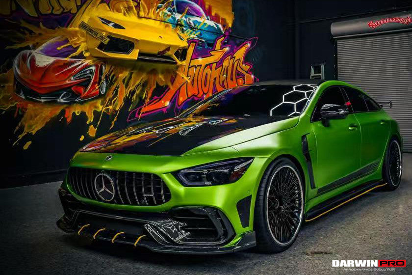 Parachoques delantero de fibra de carbono Mercedes Benz AMG GT50 GT53 GT43 GT63 GT63S 4 puertas Coupe X290 IMP Performance Ver.2 2019-2024