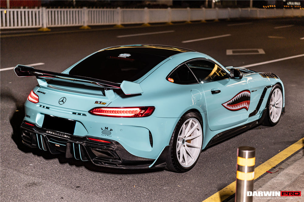 Parachoques trasero de fibra de carbono con puntas de escape Mercedes Benz AMG GTC IMPII 2017-2021