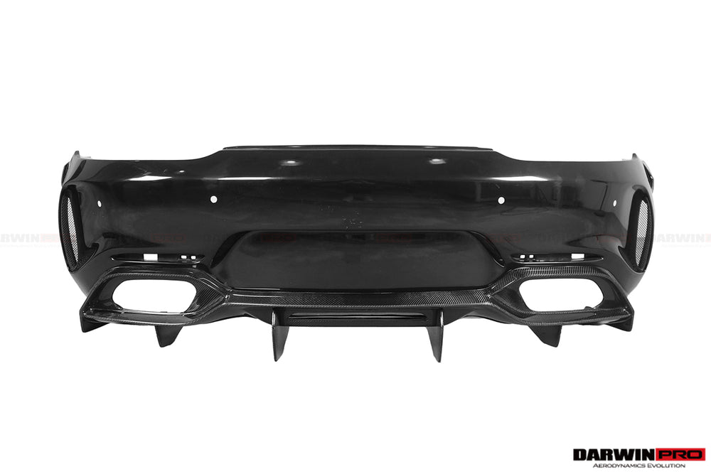 2015-2016 Mercedes Benz AMG GT GTS IMP Performance Partial Carbon Fiber Rear Bumper with Diffuser - DarwinPRO Aerodynamics