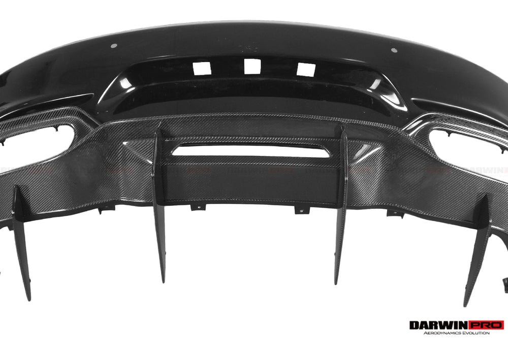 2015-2016 Mercedes Benz AMG GT GTS IMP Performance Partial Carbon Fiber Rear Bumper with Diffuser - DarwinPRO Aerodynamics