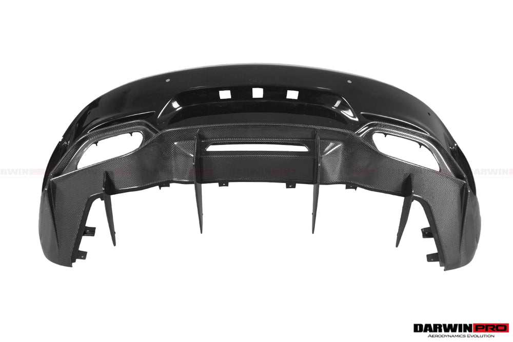 2015-2016 Mercedes Benz AMG GT GTS IMP Performance Partial Carbon Fiber Rear Bumper with Diffuser - DarwinPRO Aerodynamics