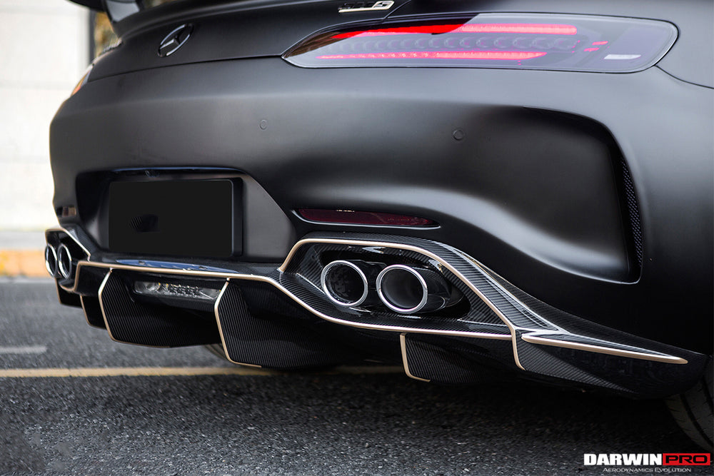 2017-2021 Mercedes Benz AMG GT| GTS Partial Carbon Fiber Rear Bumper ...
