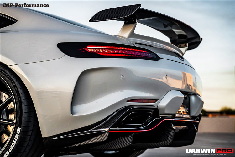 2015-2016 Mercedes Benz AMG GT GTS IMP Performance Partial Carbon Fiber Rear Bumper with Diffuser - DarwinPRO Aerodynamics