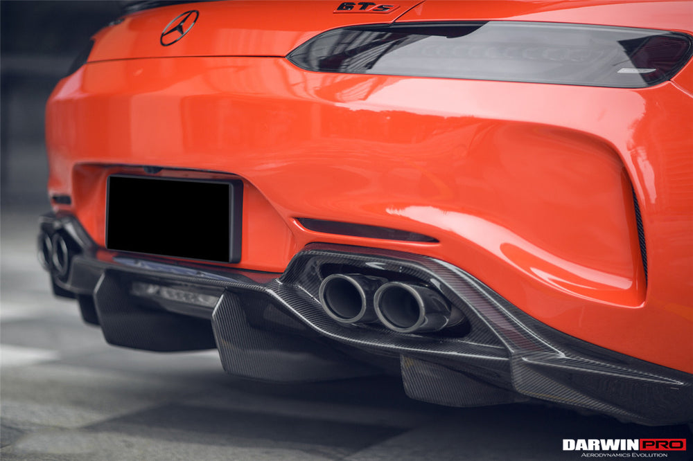2015-2016 Mercedes Benz AMG GT GTS IMP Performance Partial Carbon Fiber Rear Bumper with Diffuser - DarwinPRO Aerodynamics