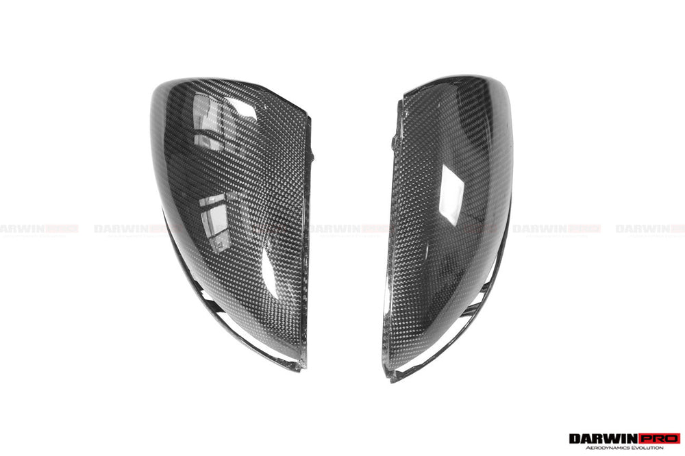 2014-2021 Mercedes Benz C-Class W205 S-Class W222 C217 E-Class W213 Dry Carbon Fiber Mirror Housing Replacement - DarwinPRO Aerodynamics