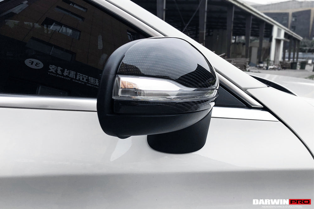 2014-2021 Mercedes Benz C-Class W205 S-Class W222 C217 E-Class W213 Dry Carbon Fiber Mirror Housing Replacement - DarwinPRO Aerodynamics