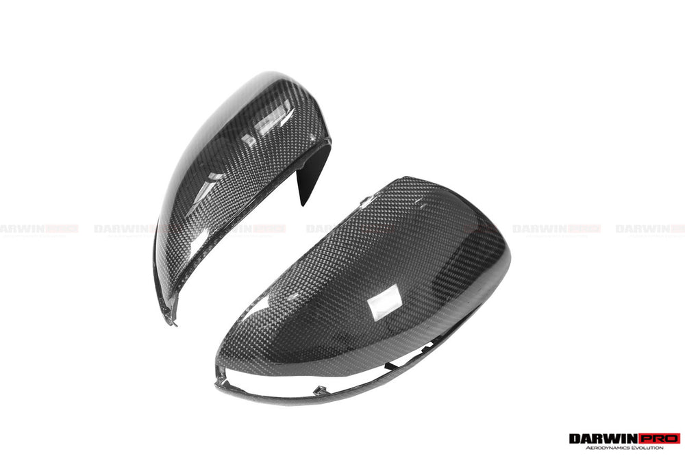 2014-2021 Mercedes Benz C-Class W205 S-Class W222 C217 E-Class W213 Dry Carbon Fiber Mirror Housing Replacement - DarwinPRO Aerodynamics