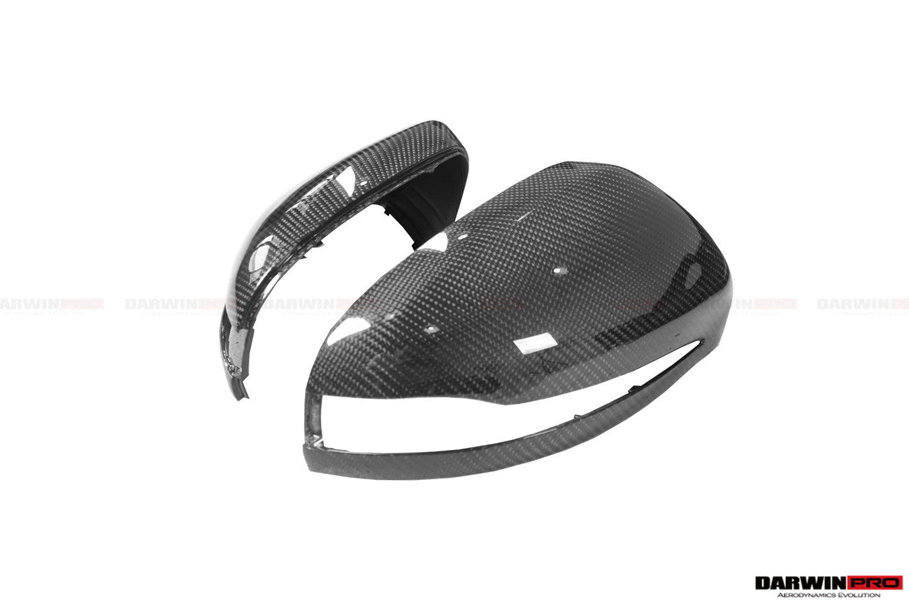 2014-2021 Mercedes Benz C-Class W205 S-Class W222 C217 E-Class W213 Dry Carbon Fiber Mirror Housing Replacement - DarwinPRO Aerodynamics