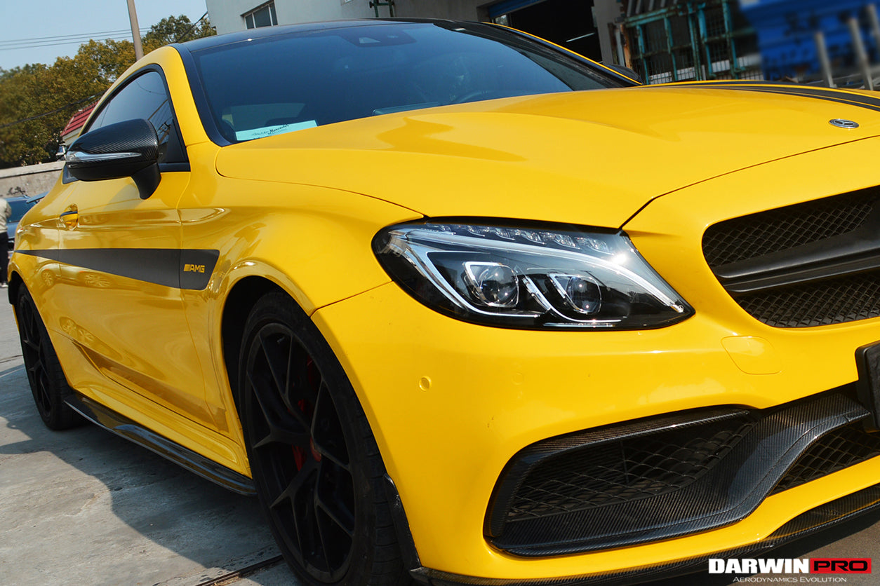 2014-2021 Mercedes Benz C-Class W205 S-Class W222 C217 E-Class W213 Dry Carbon Fiber Mirror Housing Replacement - DarwinPRO Aerodynamics