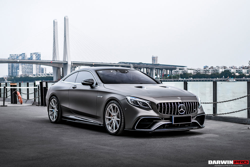 Faldón delantero de fibra de carbono estilo BKSS Mercedes Benz C217 S63/S65 AMG Coupe 2018-2021