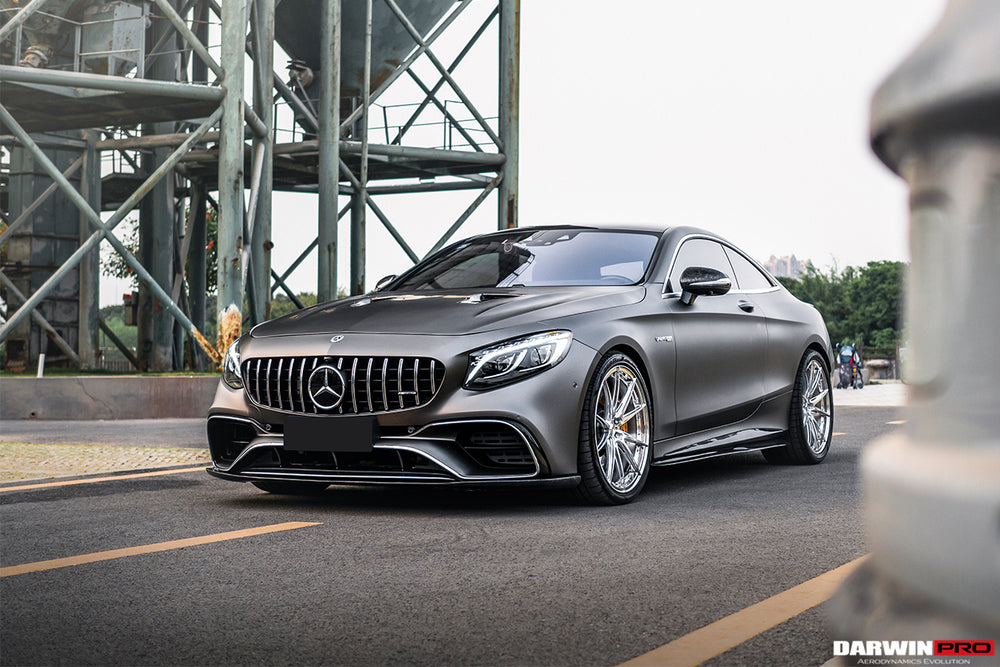 Faldón delantero de fibra de carbono estilo BKSS Mercedes Benz C217 S63/S65 AMG Coupe 2018-2021