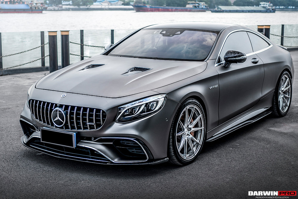 Faldón delantero de fibra de carbono estilo BKSS Mercedes Benz C217 S63/S65 AMG Coupe 2018-2021
