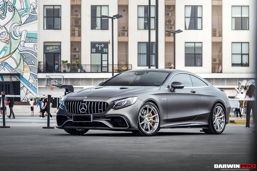 Faldón delantero de fibra de carbono estilo BKSS Mercedes Benz C217 S63/S65 AMG Coupe 2018-2021