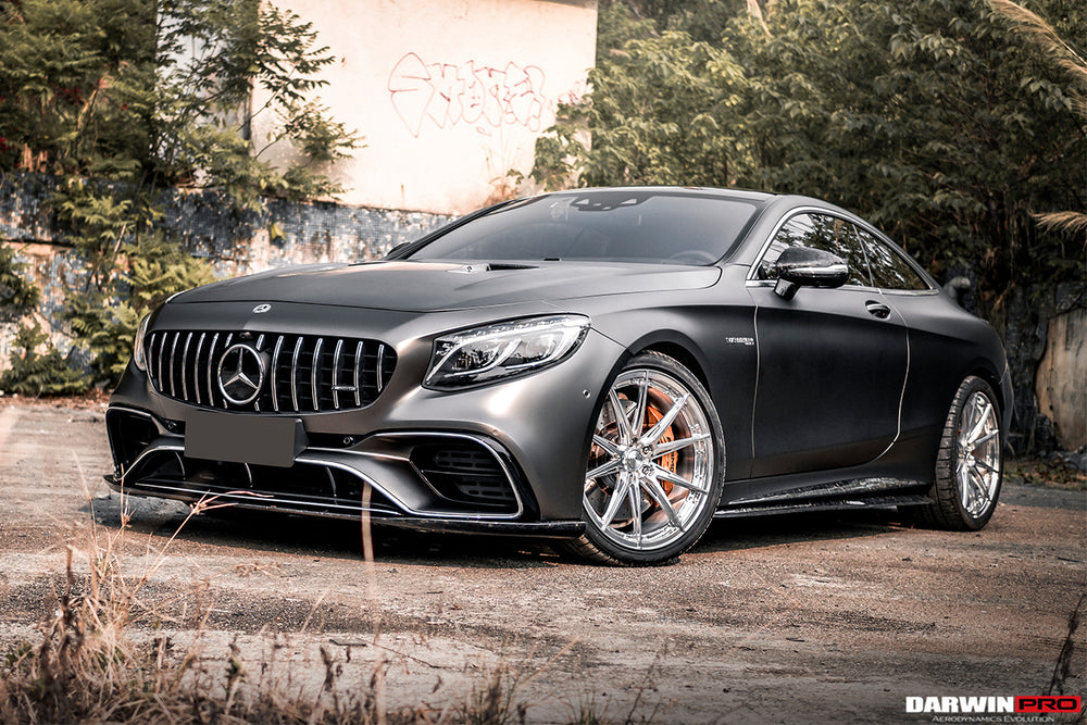 Faldón delantero de fibra de carbono estilo BKSS Mercedes Benz C217 S63/S65 AMG Coupe 2018-2021