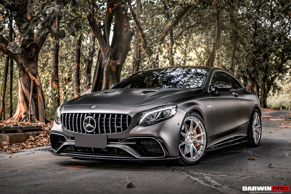 Faldón delantero de fibra de carbono estilo BKSS Mercedes Benz C217 S63/S65 AMG Coupe 2018-2021