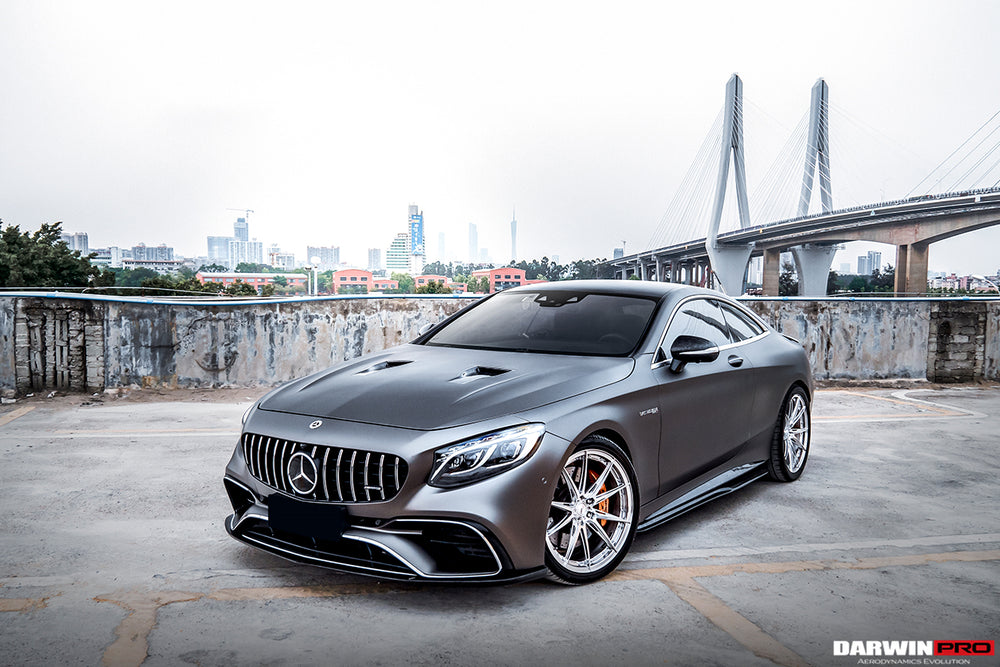 Faldón delantero de fibra de carbono estilo BKSS Mercedes Benz C217 S63/S65 AMG Coupe 2018-2021