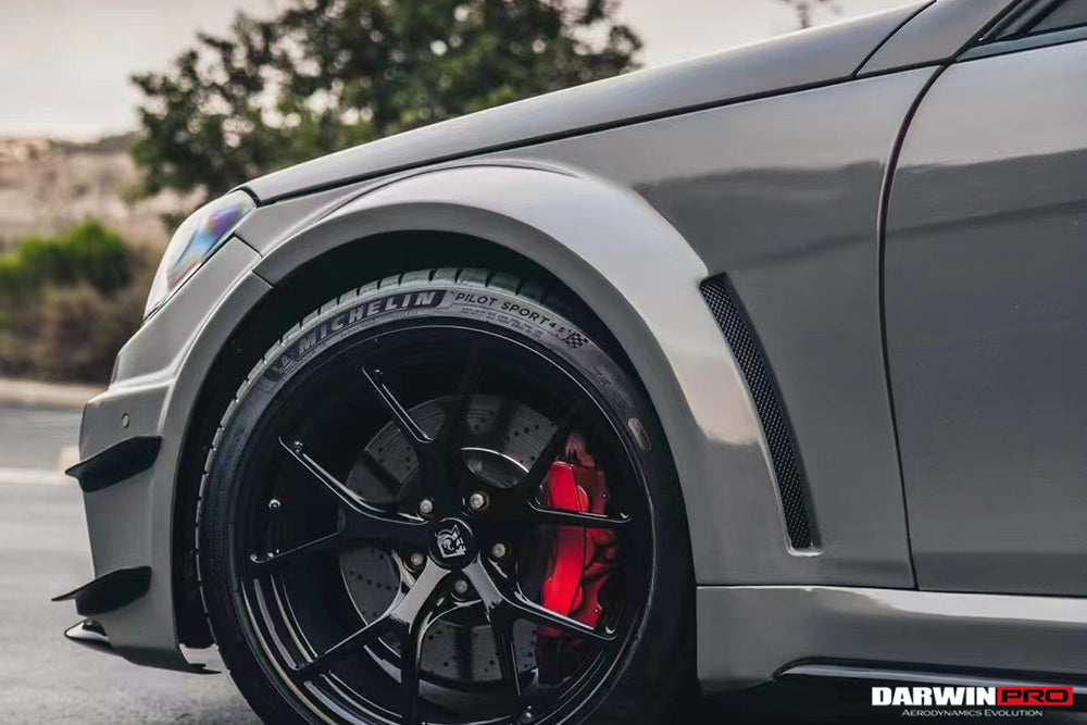 DarwinPRO 2012-2014 Mercedes Benz W204 C63 AMG Sedan BKSS Style Wide Full Body Kit