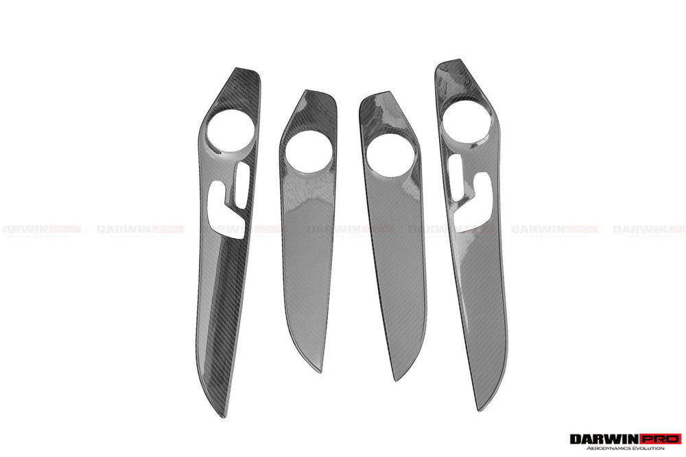 2015-2021 Mercedes Benz W205 C63 S AMG Sedan Carbon Fiber Interior Door Panel Trim Cover Strip
