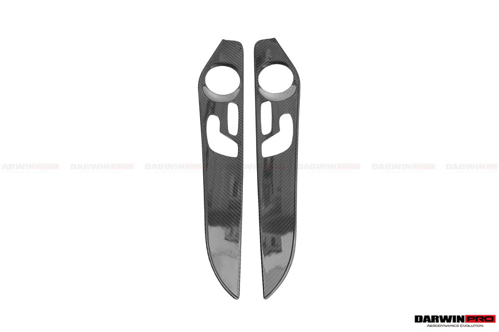 2015-2021 Mercedes Benz W205 C63 S AMG Sedan Carbon Fiber Interior Door Panel Trim Cover Strip