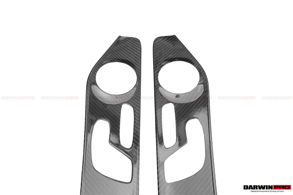 2015-2021 Mercedes Benz W205 C63 S AMG Sedan Carbon Fiber Interior Door Panel Trim Cover Strip