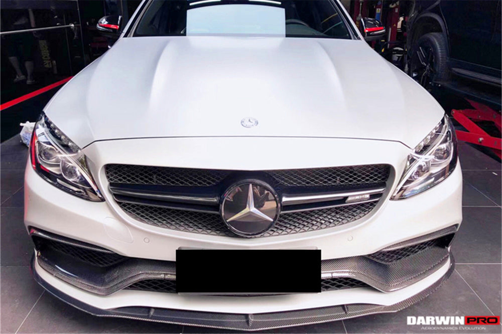 2015-2021 Mercedes Benz W205 C63 S AMG Carbon Fiber Front Canards