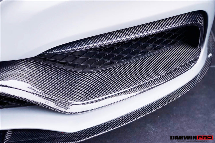2015-2021 Mercedes Benz W205 C63 S AMG Carbon Fiber Front Canards